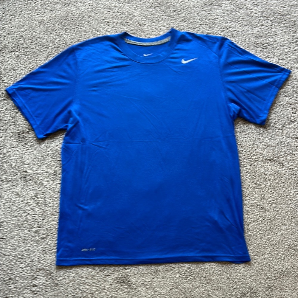 Nike Men's Royal Blue Short Sleeve Dri-Fit T-shirt